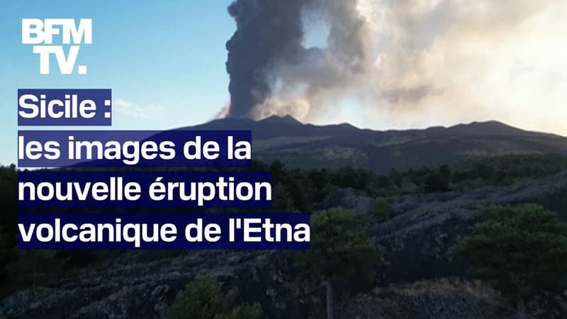 Sicile: les images de la nouvelle éruption volcanique de l'Etna