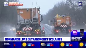 Verglas en Normandie: pas de transport scolaire dans quatre départements