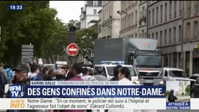 Notre-Dame de Paris: "Les 900 à 1 000 personnes sont quasiment toutes évacuées", Karine Dalle