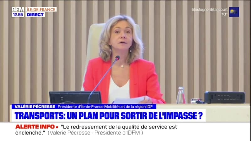 Transports franciliens: "beaucoup de travaux" en 2023 annonce Valérie Pécresse