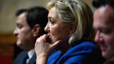 Marine Le Pen à l'Assemblée nationale.