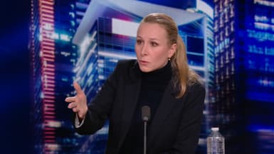 La députée européenne d'extrême droite Marion Maréchal sur BFMTV le 23 janvier 2025.