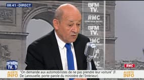 Jean-Yves Le Drian face à Jean-Jacques Bourdin en direct