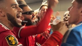 Les joueurs de Panam All Starz après le sacre à la Kings League France, le 22 mai 2025 à Turin