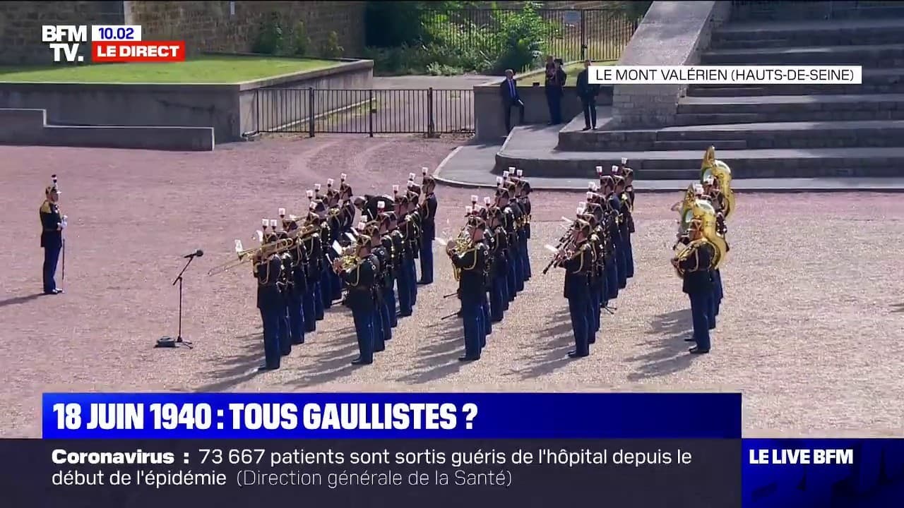 La Ceremonie Du 80e Anniversaire De L Appel Du 18 Juin Commence