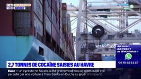 Le Havre: 2,7 tonnes de cocaïne saisies dans un conteneur