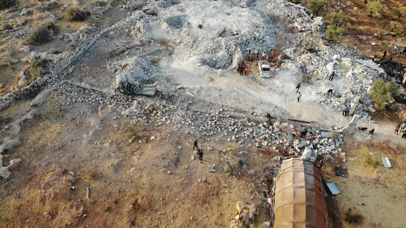 Le site du raid américain qui a permis l'élimination d'al-Baghdadi.