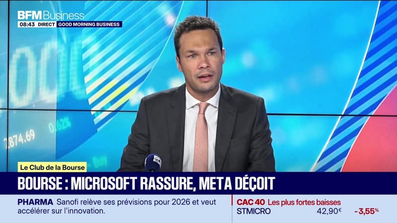 Le club de la Bourse : Bourse, Microsoft rassure et Meta déçoit - 30/07