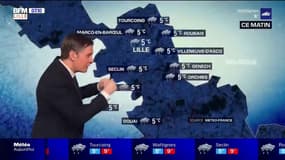   Météo Grand Lille du 6 février: un temps très maussade avec de la pluie toute la journée, un maximum de 8°C