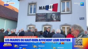 Le portrait de Cécile Kohler affiché sur les mairies du Haut-Rhin