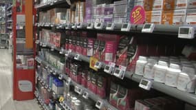 Boîtes de brûleurs de graisse dans une pharmacie
