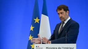 Le ministre de l'Intérieur Christophe Castaner lors d'une conférence de presse, le 8 juin 2020 à Paris