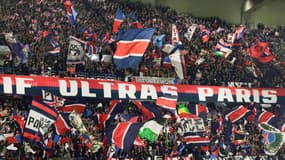 Les supporters du PSG lors de la réception du PSV Eindhoven en Ligue des champions, en octobre 2024.