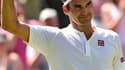 Roger Federer vêtu de sa nouvelle tunique à Wimbledon
