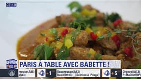 A table avec Babette: Dés de veau à la crème de curry vert - 16/11