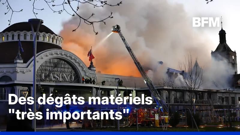 Haute-Savoie: le casino d'Évian-les-Bains ravagé par les flammes