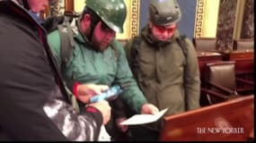 Invasion du Capitole: le New Yorker diffuse de nouvelles images des manifestants fouillant les bureaux des sénateurs