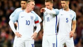 Jamie Vardy et Wayne Rooney