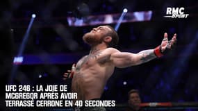 UFC 246 : La joie de McGregor après avoir terrassé Cerrone en 40 secondes