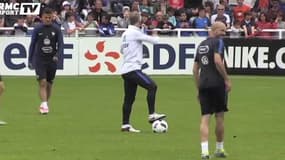 Le premier entraînement des Bleus à Biarritz