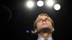 Emmanuel Macron, juste avant le premier débat télévisé le 4 avril 2017 (image d'illustration)