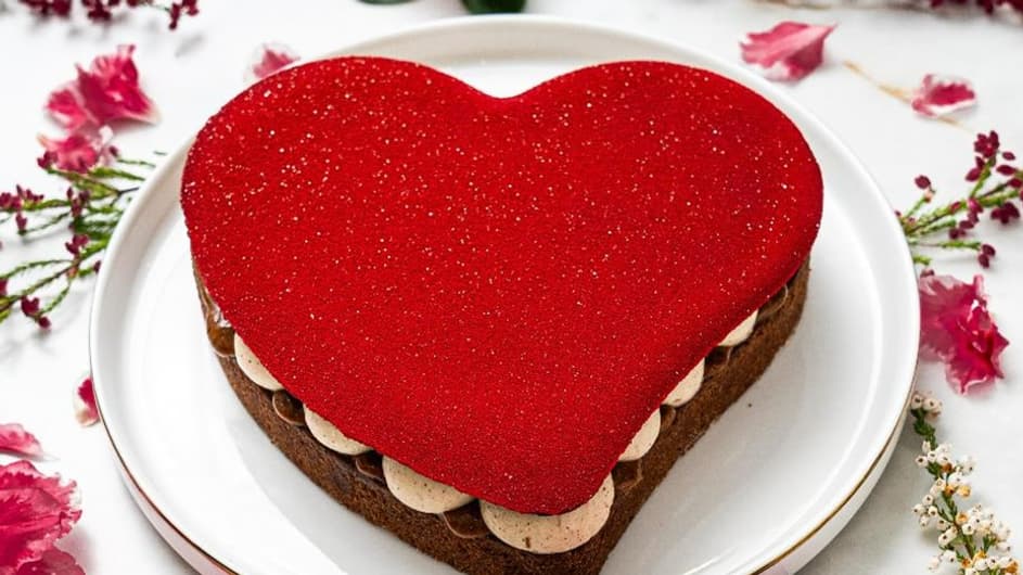 Le cœur velours au chocolat, la pâtisserie de Saint-Valentin de Philippe Conticini 