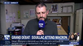 "J'espère que le grand débat ne sera pas le grand bluff." Ce maire du Lot compte parler "avec ses tripes" à Emmanuel Macron à Souillac