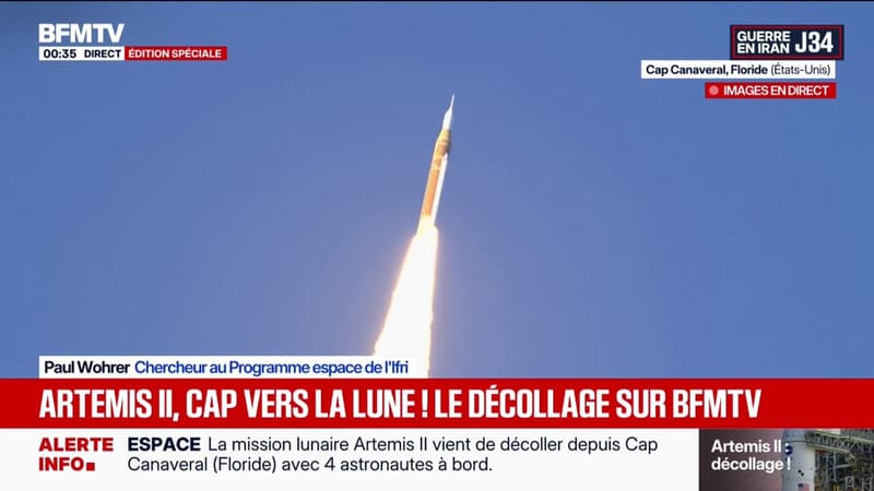 Voyage vers la Lune: décollage réussi pour la fusée de la mission Artémis II