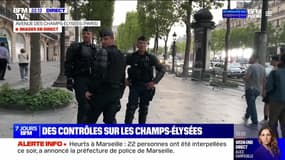 Émeutes : des contrôles sur les Champs-Elysées - 01/07