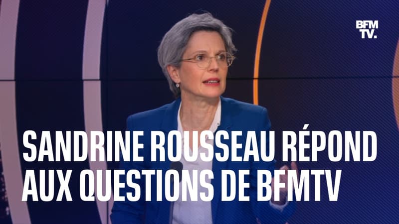La députée EELV de Paris, Sandrine Rousseau répond aux questions de BFMTV