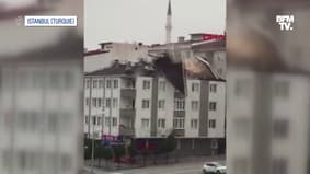À Istanbul, plusieurs toits s'envolent lors d'une grosse tempête