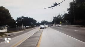 Cet avion s'écrase sur une route en Floride