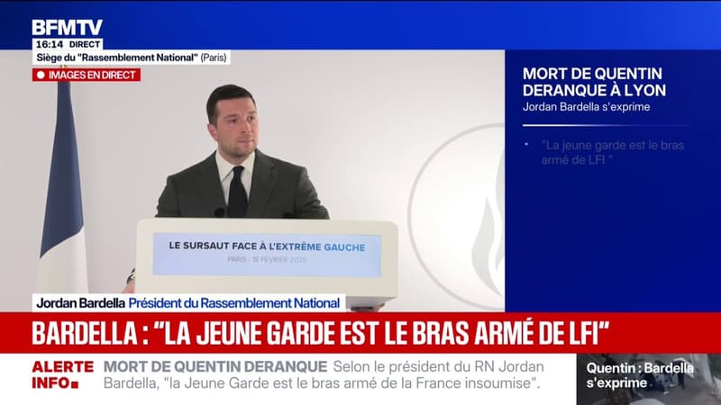 Jordan Bardella "appelle à constituer un cordon sanitaire pour isoler La France Insoumise"