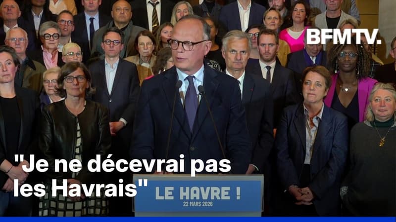 Municipales 2026: la prise de parole en intégralité d'Édouard Philippe, réélu maire du Havre