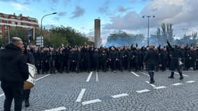 Les supporters de l'AC Milan à Paris, le 25 octobre 2023