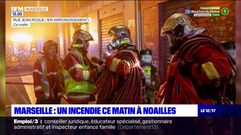 Marseille: un feu d'appartement à Noailles, 13 personnes prises en charge
