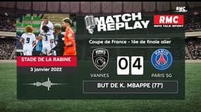 Coupe de France / Vannes 0-4 PSG : Le festival de Mbappé avec les commentaires RMC 