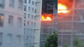 L'incendie a pris dans un immeuble de la rue Tolbiac.