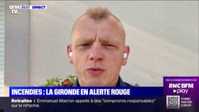 Incendies en Gironde: "Si le vent ne se calme pas, l'intervention au sol sera très difficile et l'appui aérien, impossible" selon Yannick Tenesi (SNSPP-PATS)