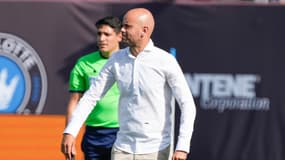 L'actuel entraîneur du Sporting Gijon, Miguel Angel Ramirez, ici à Charlotte, aux Etats-Unis, le 22 mai 2022