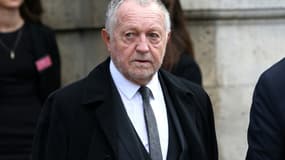 Le président emblématique de l'Olympique Lyonnais Jean-Michel Aulas, le 6 octobre 2021 à Paris  