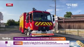 Incendies en Gironde: 2100 évacuations à Cabanac-et-Villagrains