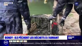 Bondy: ils pêchent les déchets du canal de l'Ourcq à l'aimant