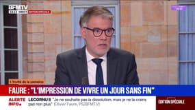 Reconduction de Sébastien Lecornu à Matignon: Olivier Faure (PS) indique "qu'il y a une forme de folie politique" chez Emmanuel Macron