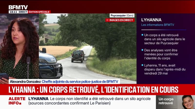 Lyhanna: "Le corps retrouvé parait être celui d'un enfant, porteur de vêtements similaires" à ceux que Lyhanna portait au moment de sa disparition, annonce Olivier Naboulet, procureur d'Agen