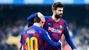 Barça : Gérard Piqué et Lionel Messi en 2020