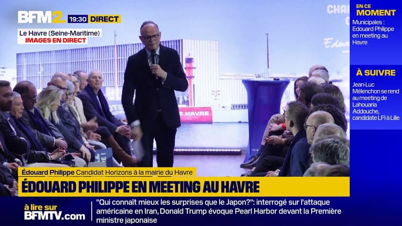 Municipales: Édouard Philippe veut "éviter le retour" des communistes et de "leurs alliés insoumis" au Havre