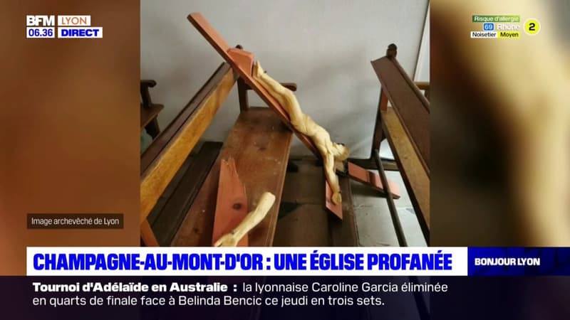 Champagne-au-Mont-d'Or: une église profanée, un individu arrêté