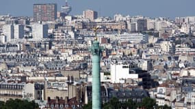 Vue du Port de l'Arsenal, tout près de la Bastille, dans le 11e arrondissement de la capitale.