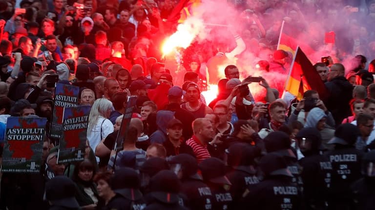 La mort d'un homme de 35 ans a provoqué des violentes manifestations de l'extrême-droite locale à Chemnitz, en ex-RDA